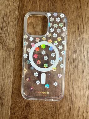 Kate Spade New York Scattered Flowers Iridescent MagSafe iPhone 16 Pro Max Case
